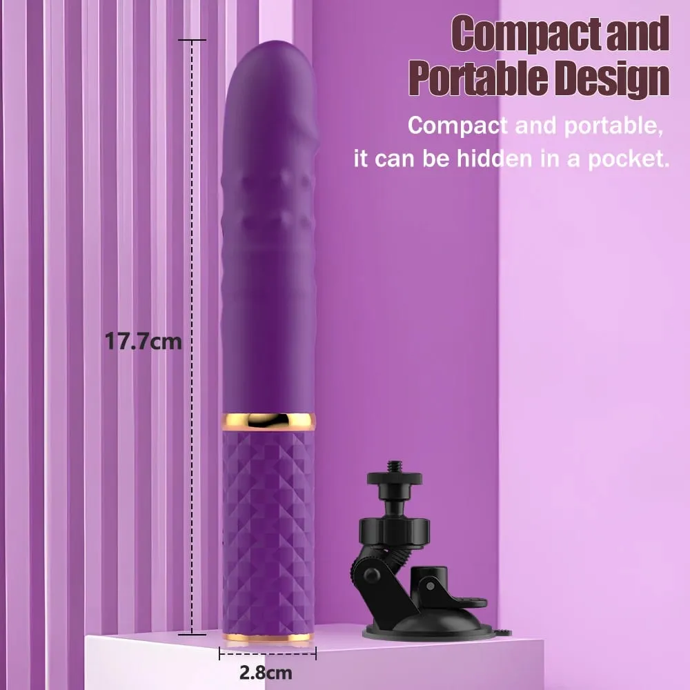 เริ่มต้น Telescopic Dildo Vibrator Thrusting Retractable หี G Spot Clitoral Anal Stimulation Sex Machine ของเล่นสำหรับผู้หญิง — image 6