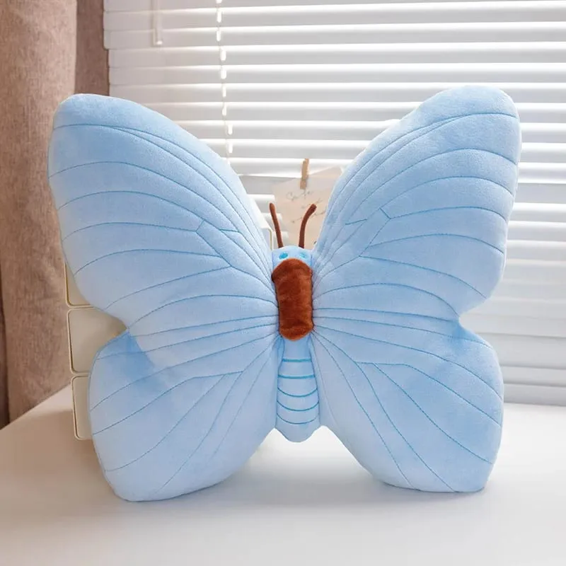 INS Schmetterling Kissen Rosa Blau Schmetterling Plüsch Spielzeug Gefüllte Weiche Sofa Home Dekoration Wurf Kissen Kissen
