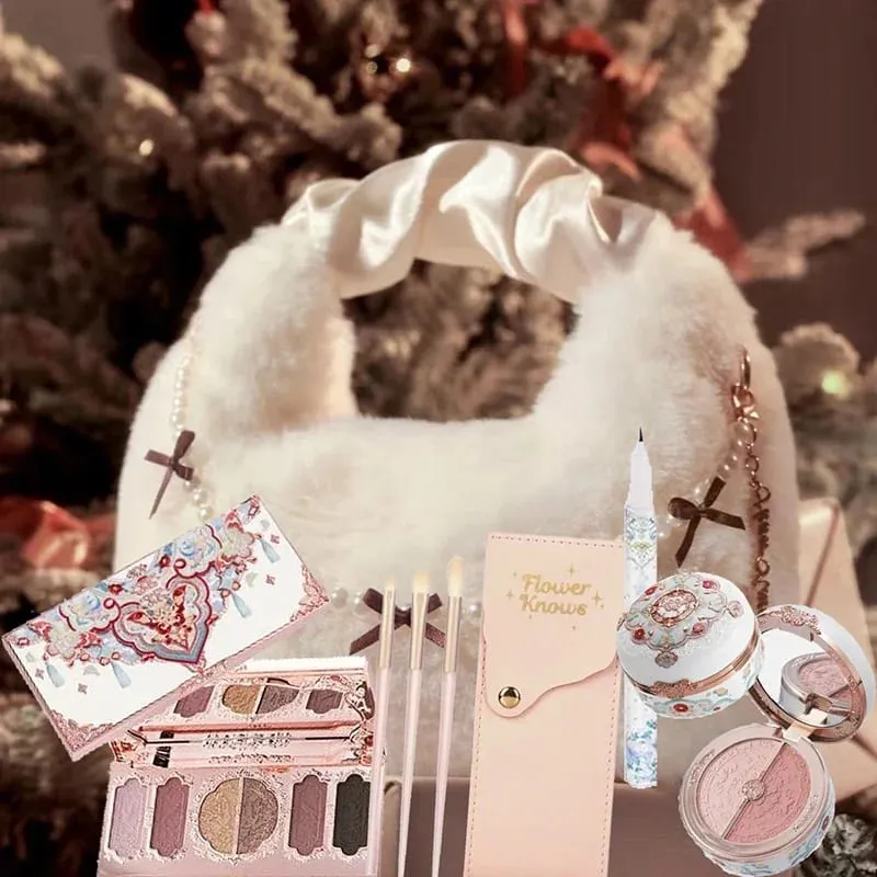Flower Knows แต่งหน้าชุด Swan Ballet คอนซีลเลอร์ Palette นูน Blusher Shine ลิปสติกชุดพร้อมกระเป๋า THE SWEETIE BEAR Bunny Garden — image 8