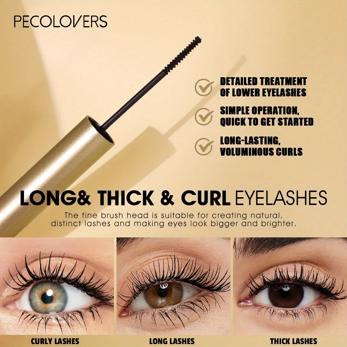 2PCS Fast Drying 3D Black Mascara Waterproof Lengthening Curling Long Lasting Eyelashes Make Up Beauty Eye Korean Cosmetic — image 5