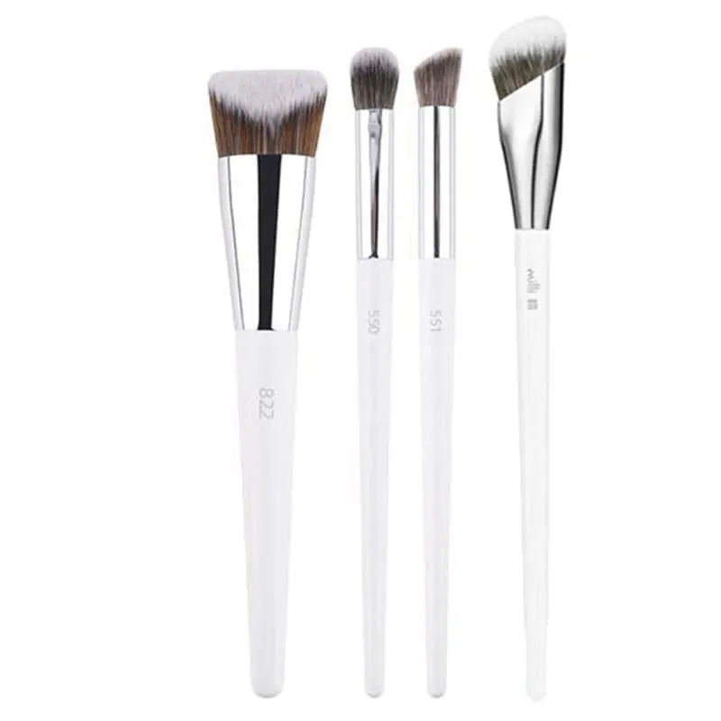 1pc Weiß Pulver Make-Up Pinsel 3D Flüssige Foundation Basis Make-up Pinsel Lidschatten blending Detail Gesicht Auge Concealer schönheit werkzeug — image 12