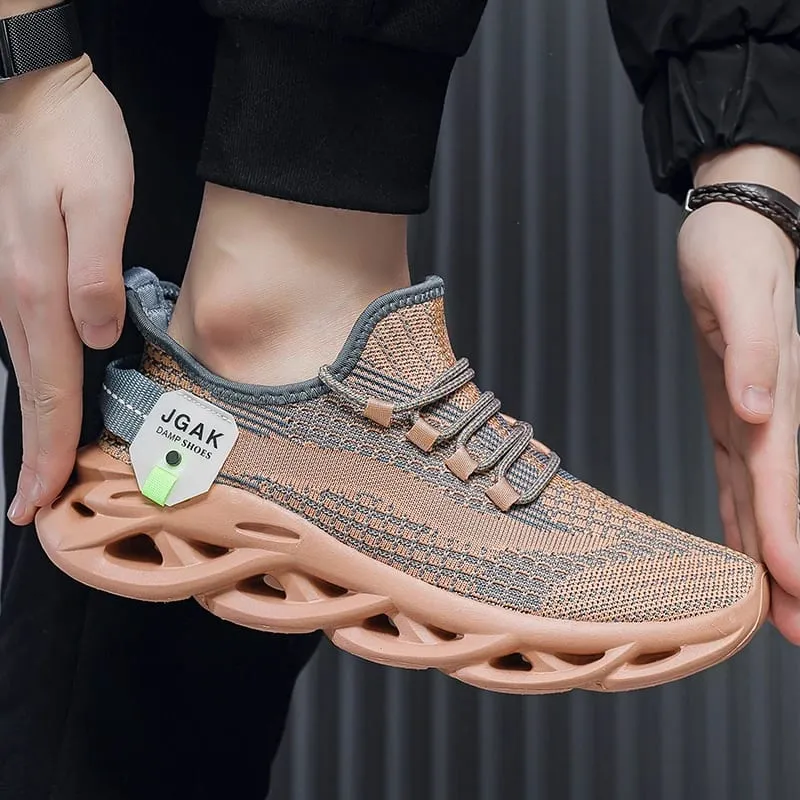 Plus grande taille 49 50 51 52 hommes maille baskets absorbant les chocs chaussures de course respirant décontracté marche athlétique sport formateurs — image 4