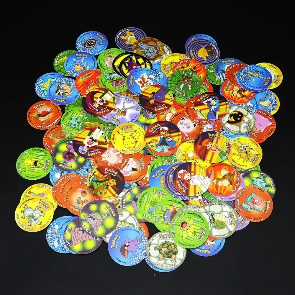 1a/2a/3a edizione Ash Ketchum Starter Tap Collection Card per Poke mon Tazos Album Trainer Round Pogs Cheetos Chipitaps — image 1
