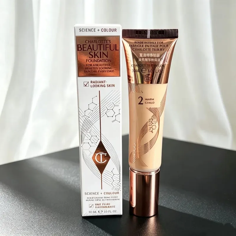 Charlotte Tilbury Setting Powder Compact Lip Gloss Foundation דו-גווני פלטת צלליות סומק קל משקל עדין עמיד לאורך זמן — image 19