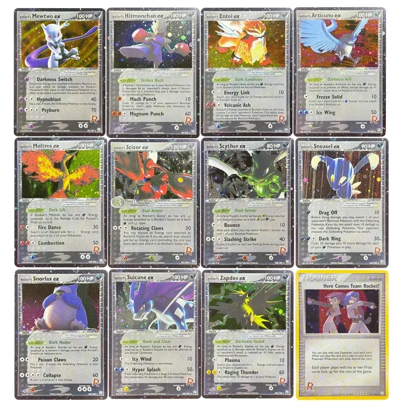 Proxykort Team Rocket Returns (TR) Rocket's Moltres Rocket's Sneasel Treecko Star Dark Ampharos Azumarill Mudkip Star — image 38