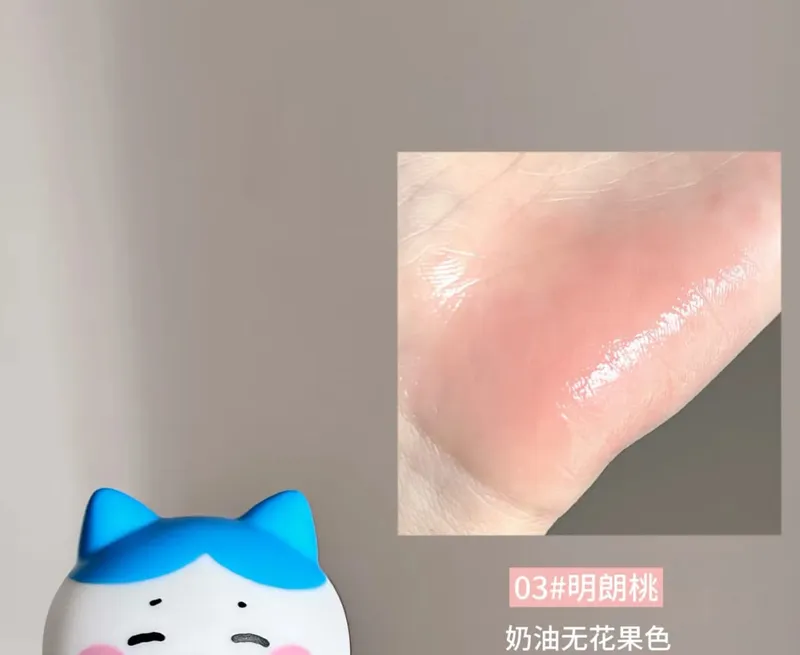 Pinkbear Single Blush Serbaguna Krim Cermin Lip Gloss Matte Lip Cream Air Kilauan cahaya Mekap Bibir Tahan Lama — image 11