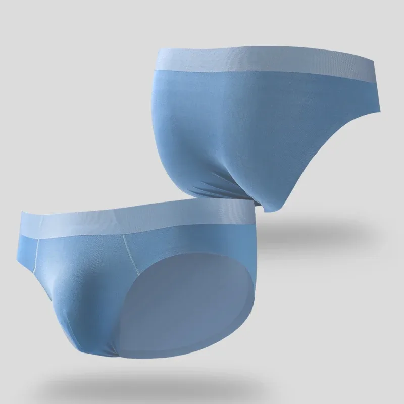 2PCS men's underwear, men's triangle underpants, seamless antibacterial, triangular breathable shorts — image 4