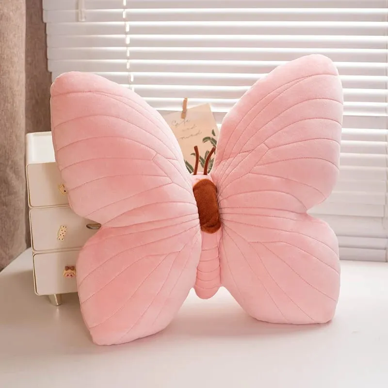 INS Schmetterling Kissen Rosa Blau Schmetterling Plüsch Spielzeug Gefüllte Weiche Sofa Home Dekoration Wurf Kissen Kissen — image 7