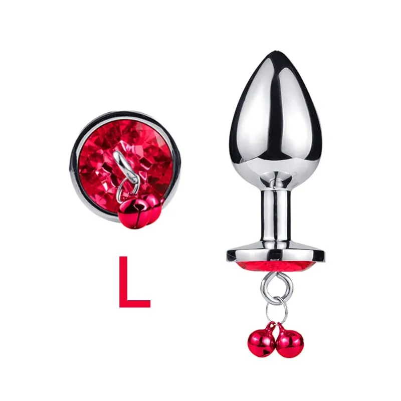 3 größen Metall Glocke-förmigen Anal Plug Traktion Kette Anal Massage Prostata Stimulation Massage Werkzeuge Erwachsene Sex Spielzeug Für paare — image 9
