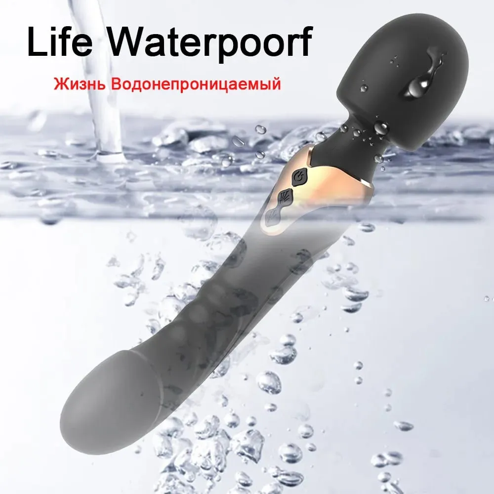 ผู้หญิงที่มีประสิทธิภาพ AV Dildos Vibrator Magic Wand 10 โหมด Clitoris Stimulator G Spot ช่องคลอดหัวนมนวดเพศผู้ใหญ่ของเล่นสำหรับผู้หญิง — image 5