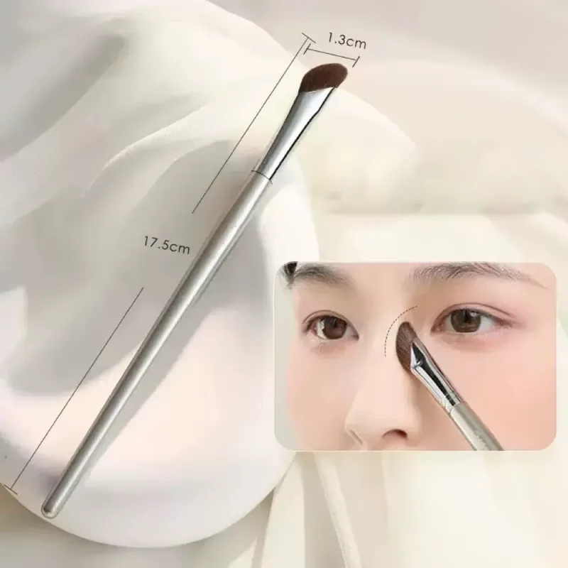 1 sztuk pędzel do cieni do nosa kątowy kontur pędzle do makijażu bronzer do twarzy nos sylwetka cień do powiek kosmetyczne mieszanie narzędzie do makijazu — image 9