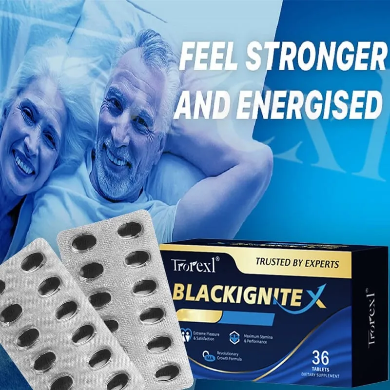 BlackIgnite X Tablets Integratore di ostriche e ginseng Potenziatore di attività estesa per prestazioni sicure