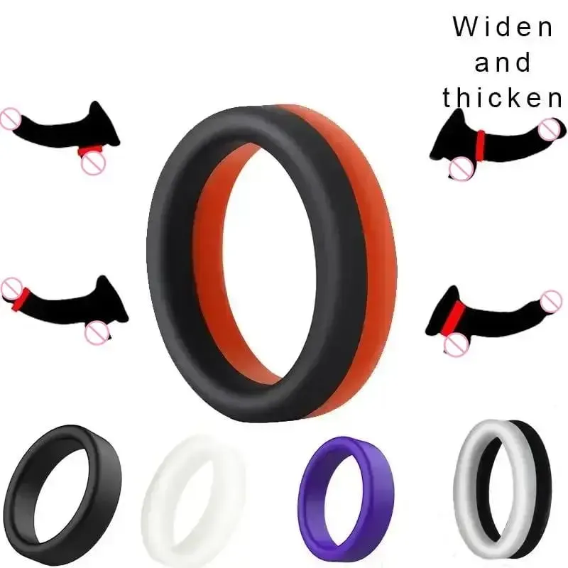 1/3 Pcs Männer Penis Ring Silikon Cock Ringe Männlichen Schloss Ejakulation Hodensack Ball Stretcher Anillo Hombre Cockring Sex Spielzeug Für männer — image 2