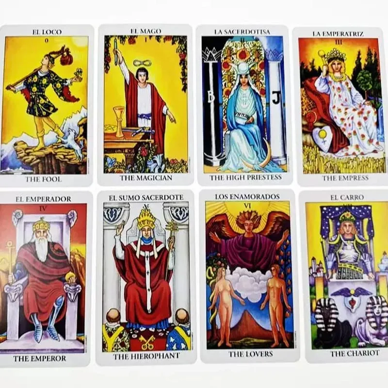 78-teiliges The Rider Tarot-Deck mit Anleitungsheft, unverzichtbar für Tarot-Anfänger und erfahrene Leser, Englisch-Spanisch — image 3