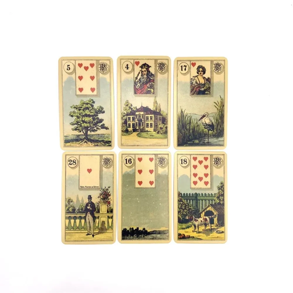 Grand Tableau Lenormand Oracle สำรับเกม Borad สำรับการทำนายภาษาอังกฤษ 36 เกมพร้อมคู่มือกระดาษ — image 4