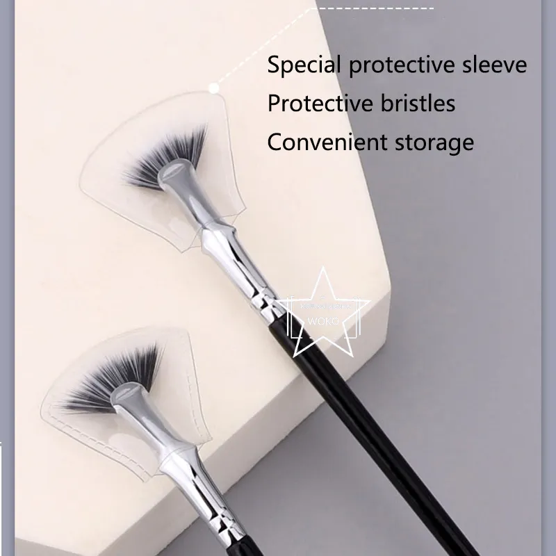 แปรงขนตาพัดลม Bent Lash แปรงพัดลม แปรงขนตา แปรงพัดลมขนาดเล็ก Professional MINI แปรงขนตา Make Up TOOL — image 5