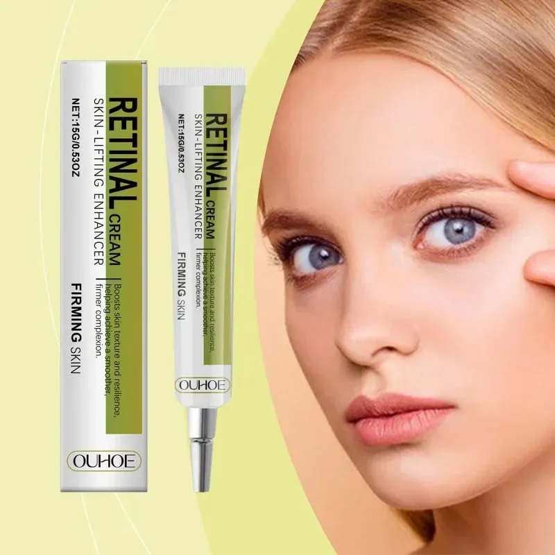 Krim Penganjal Retinol Mencerahkan Pelembap Lembut Menghidrat Krim Pelindung Penjagaan Kulit Wajah Licin Menyuburkan