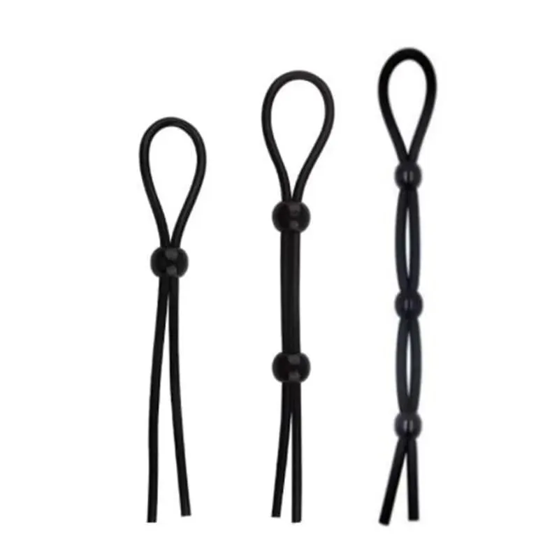 Anillos ajustables de silicona con retardo de tiempo para la erección, anillos sexis para pene, productos sexuales, electrodomésticos para hombres y productos para adultos — image 3