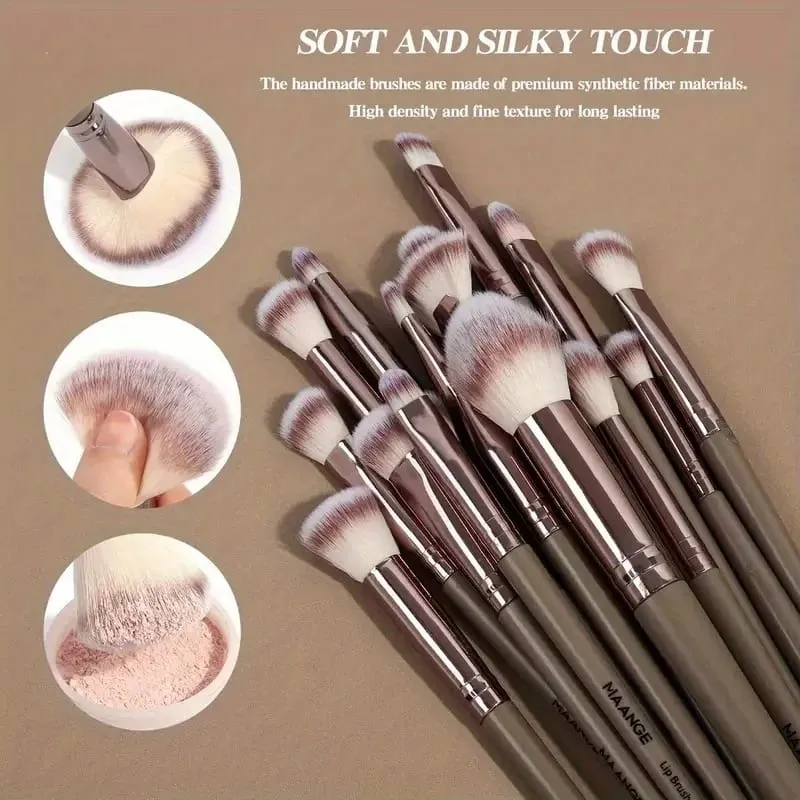Ensemble de pinceaux de maquillage pour la Saint-Valentin, Kit d'outils de fond de teint multifonctionnel pour le visage, les yeux, le fard à joues, la poudre, ensemble complet de pinceaux de maquillage — image 5