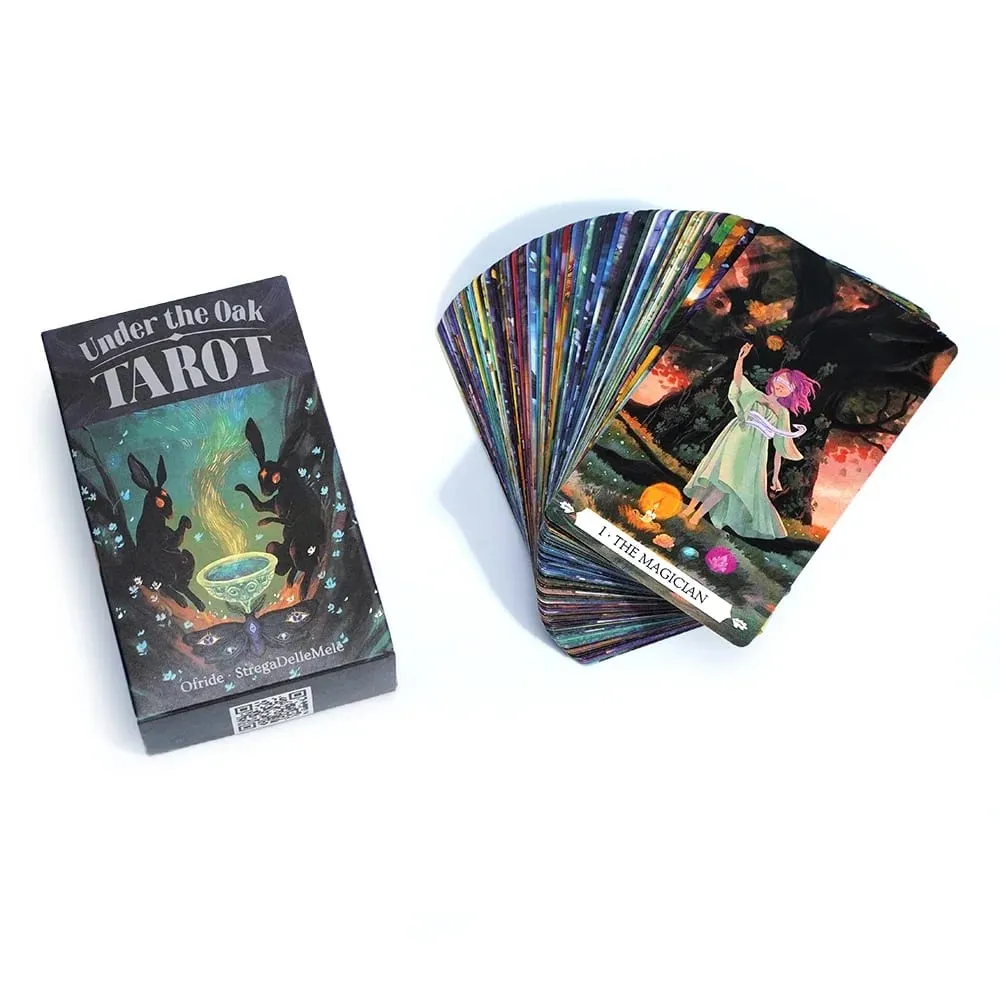 Under The Oak 78pcs Cartes de Tarot Tarot Deck Unique Jeu de Plateau de Divination Combinant Faits et Fiction pour des Lectures Perspicaces — image 4