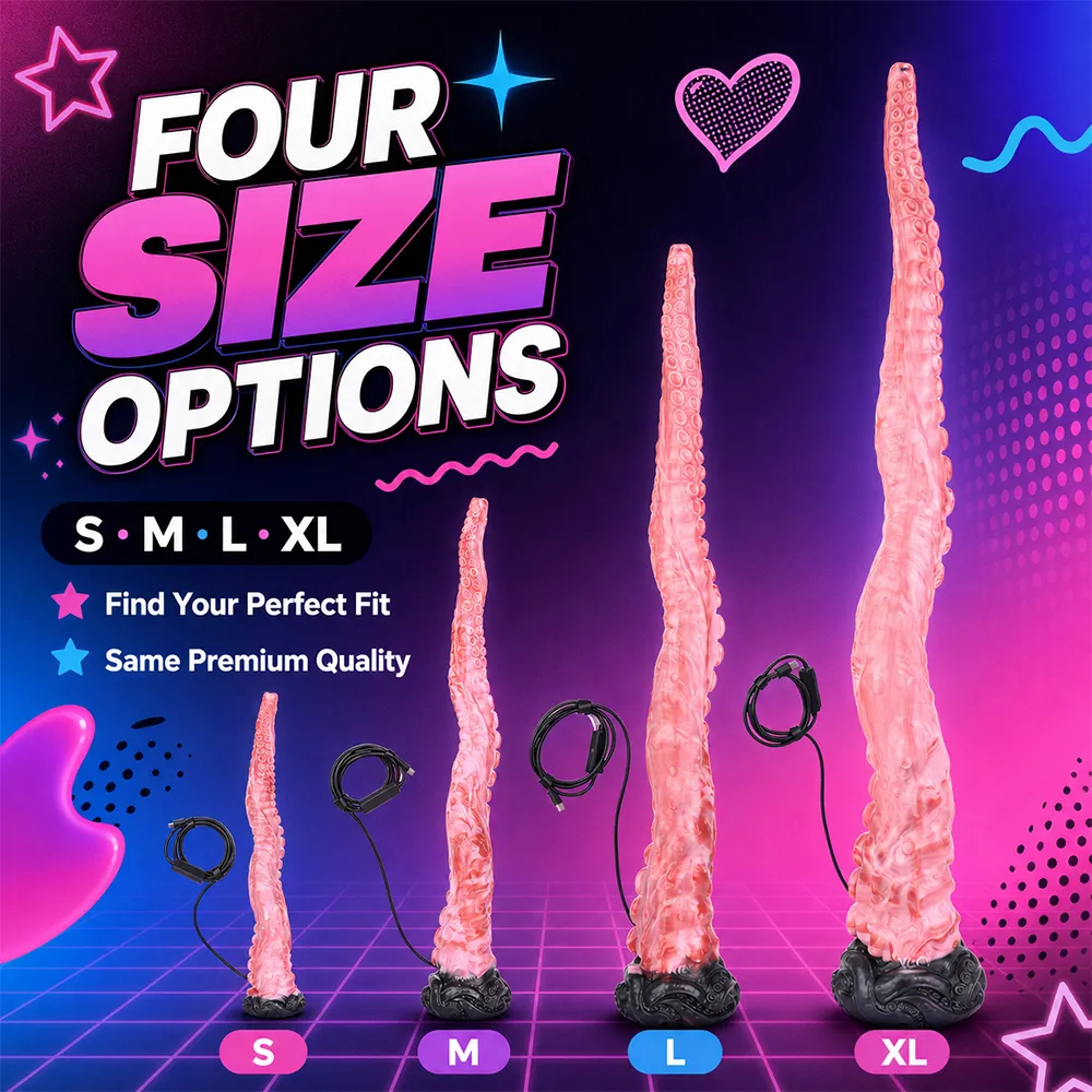 Dilatatore anale Endoscopio Speculum per fotocamera 101 cm Tentacolo estremo Dildo Butt plug in silicone Formazione Ano Espansione 18+ Giocattoli del sesso — image 4