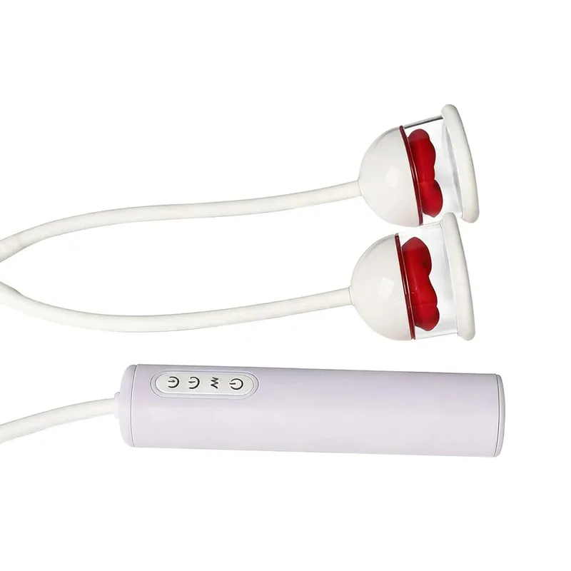 Tragbarer Nippellecken-Saugen-Vibrator, 10-Frequenz-Brustmassagegerät, Klitorisbiss, vibrierendes Sexspielzeug für weibliche Masturbation