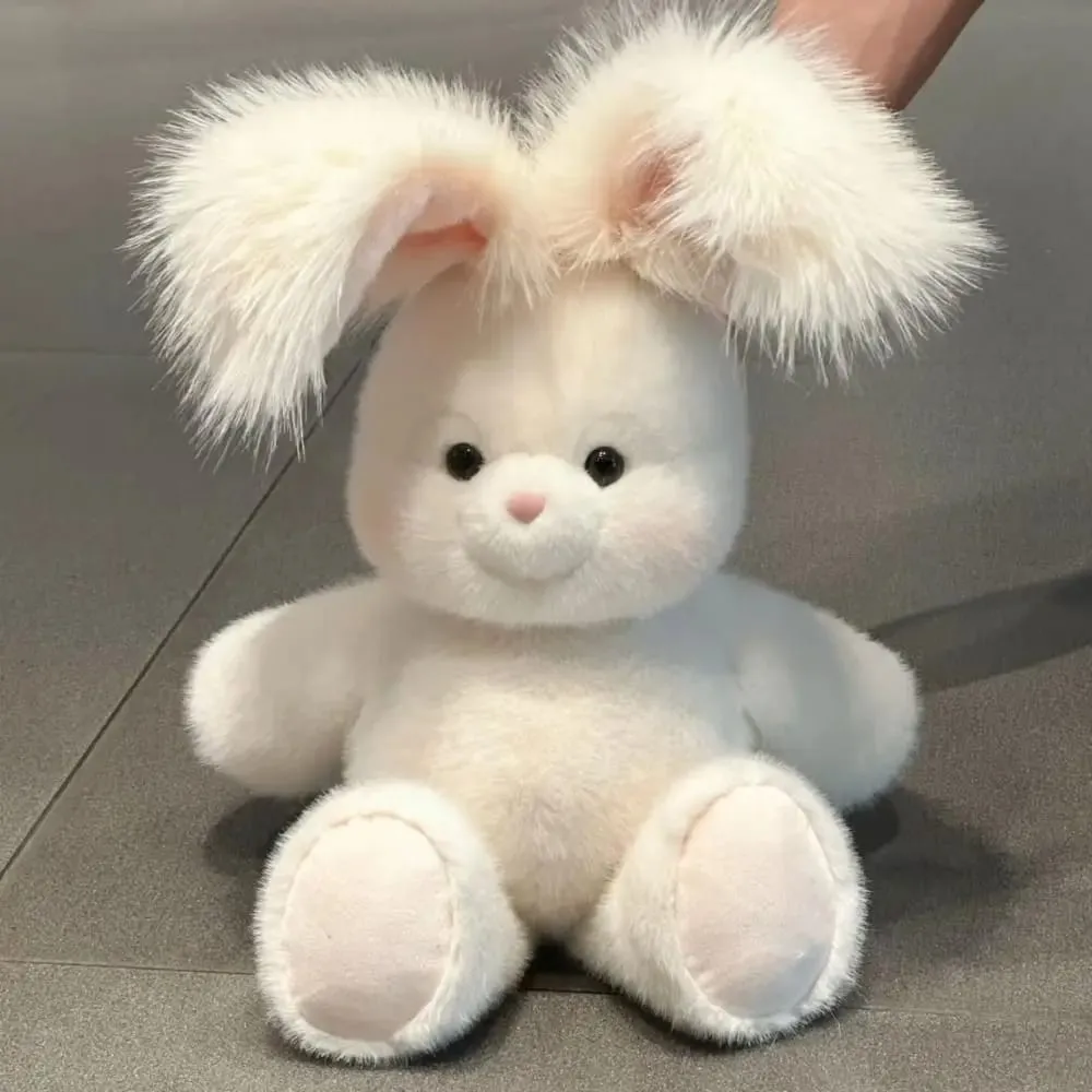Regalo creativo Morbido coniglio di peluche Cuscino di peluche Supporto emotivo Peluche da 17,7 pollici con orecchio lungo Cuscino di peluche carino — image 2