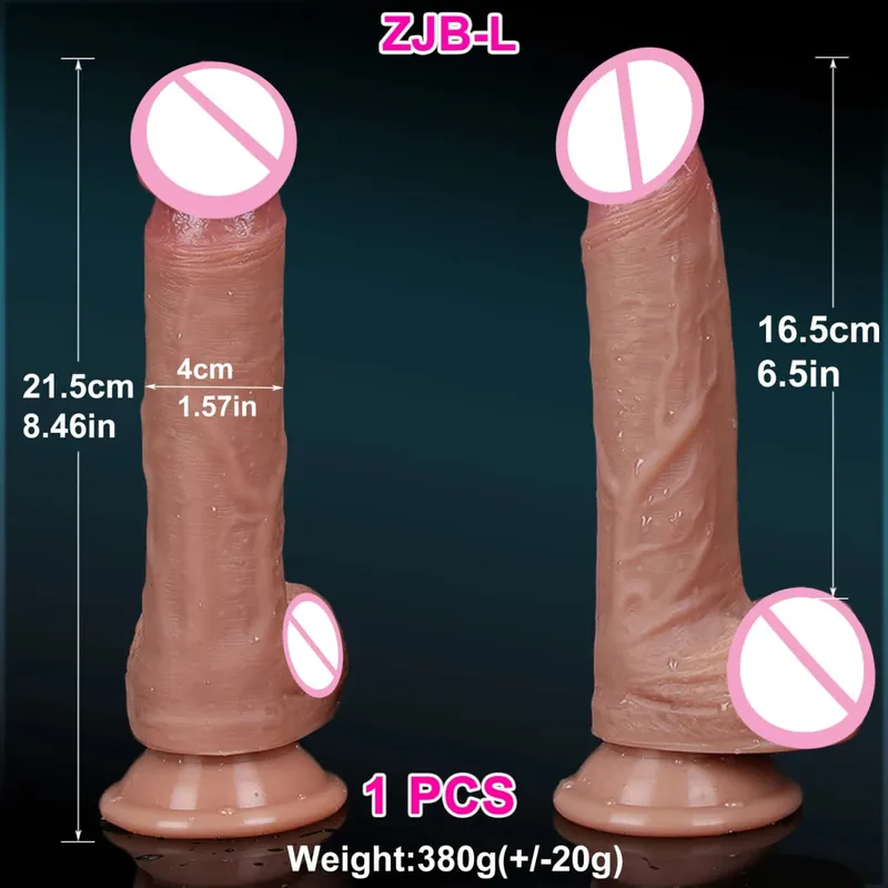 S M L Weiche Realistische Anal Big Dildo Doppel Silikon Saugnapf Eichel Penis Sex Spielzeug für Männer Frauen Homosexuell Masturbation Orgasmus Schwanz — image 9