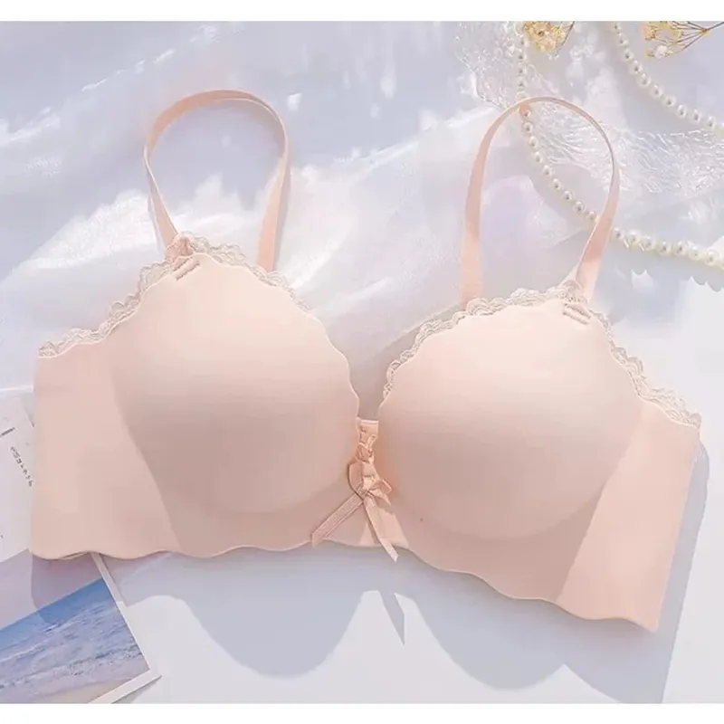 AA Cup Padded Push‑up Bra Panty Set Wireless Seamless One‑piece Lingerie Suit for Small Flat Chest Soft Daily Casual Underwear — image 16