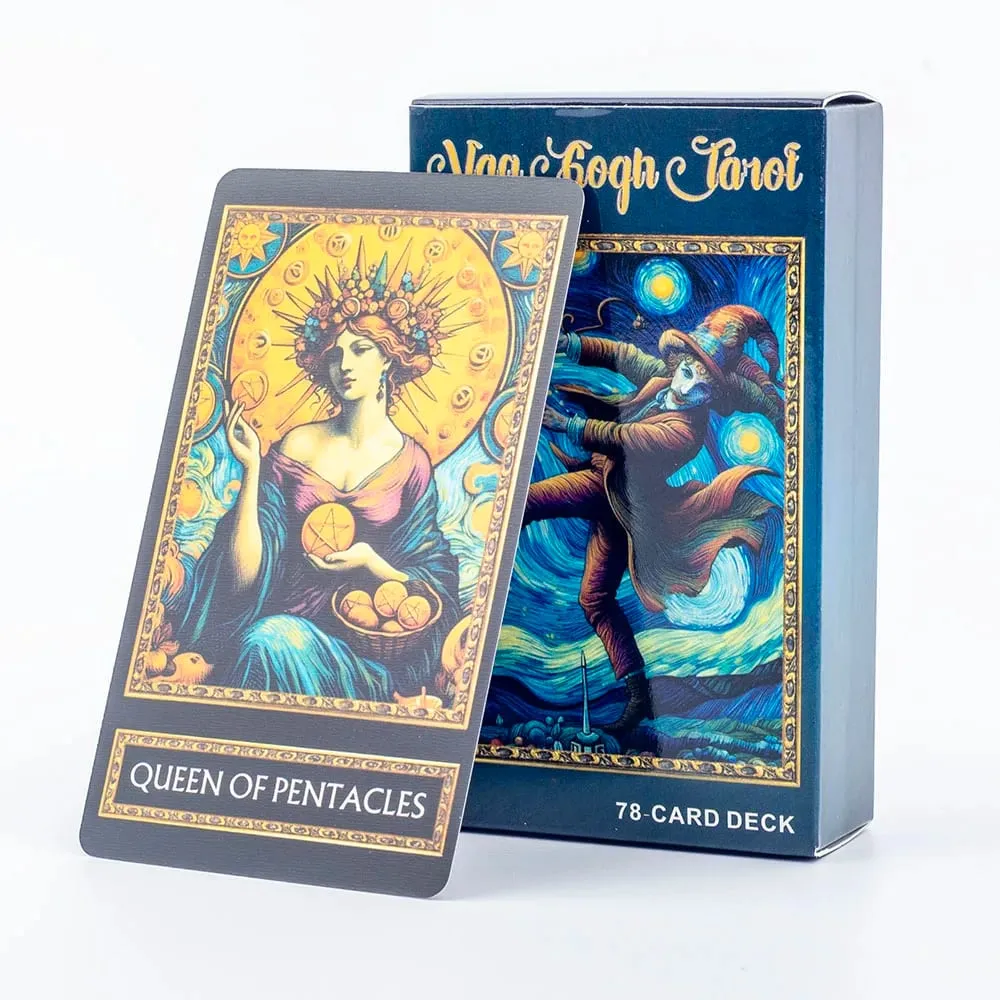 Van Gogh Tarot 78 Kaartspel Bordspellen Illustratie Waarzeggerij Wijsheid Orakelkaarten Party Desktop Speelgoed Entertainment Vrije tijd — image 1