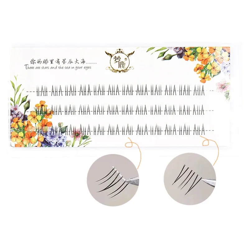 J Curl V Shape Under Eyelash Comic Eye Lashes Natural Bottom Lashes Soft Manga Eyelashes Bunches Eyelash Clusters Korean Makeup — image 15