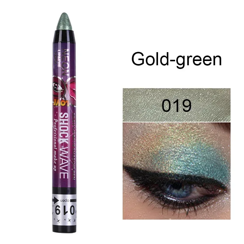 2 In 1 Eyeshadow Lipstick Stick Pencil Waterproof Glitter Matte Eye Shadow Makeup Pigment Eyeshadow Pen