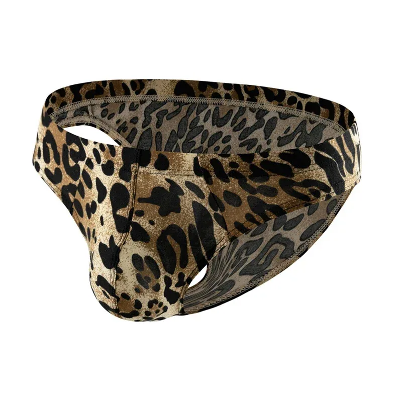 Seluar Dalam Lelaki Seksi Seluar Dalam Corak Leopard Pinggang Rendah Seluar Slip Lembut Pakaian Dalam Seluar Dalam Kantung Tangas Sexis De Hombre