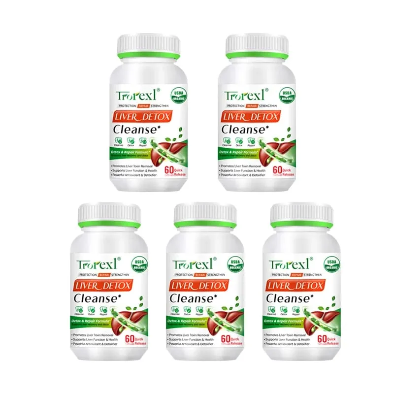 Liver Cleansing Detox Capsules Health Liver Support Colon Cleansing Repair Pills Prevent Cirrhosis Fatty Liver Natural Herbal