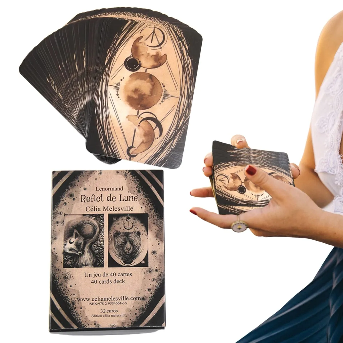 Lenormand Reflet De Lune Kad Lenormand Kad Tarot Dek Permainan Kad Oracle untuk Keseronokan Dewasa Permainan Dewasa Hadiah Persediaan Pesta — image 3