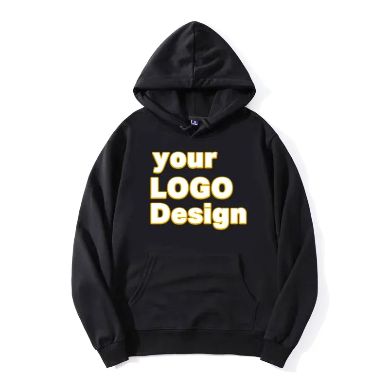 Custom Hoodies DIY Text Logo Image Print High Quality Hoodie Customized Sport Casual Sweatshirt Personalized Christmas Gift — image 4