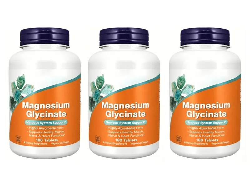 Magnesium Glycinate Supplement 180 Tablets Chelated Bisglycinate Dietary Tablets for Men & Women Gentle Daily Mineral Support — image 9