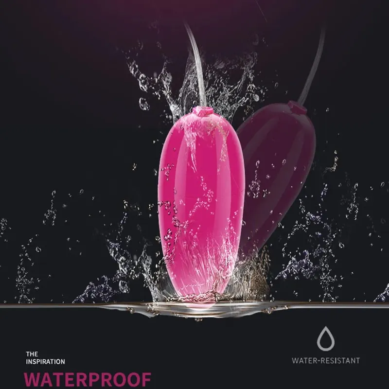 Candiway vibratore proiettile vibrante uovo di salto telecomando impermeabile vibrazione clitoride stimolatori del punto G giocattoli del sesso per le donne — image 5