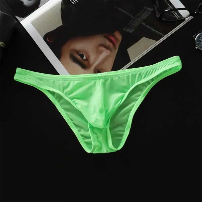 Seluar Dalam Samll Ais Sutera U Convex Baru 2026 Lelaki Seluar Dalam Pinggang Rendah Ultra Nipis Seluar Dalam Slip Bikini Lutsinar Saiz Besar M-XXL — image 18