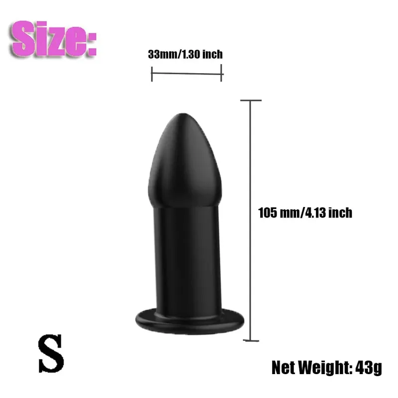 Hollow Anal Butt Plug Vaginal Dildo Speculum Peeking Vagina Expander Tunnel Anus Dilator Enema Adult Sex Toys for Women Gay Men — image 12