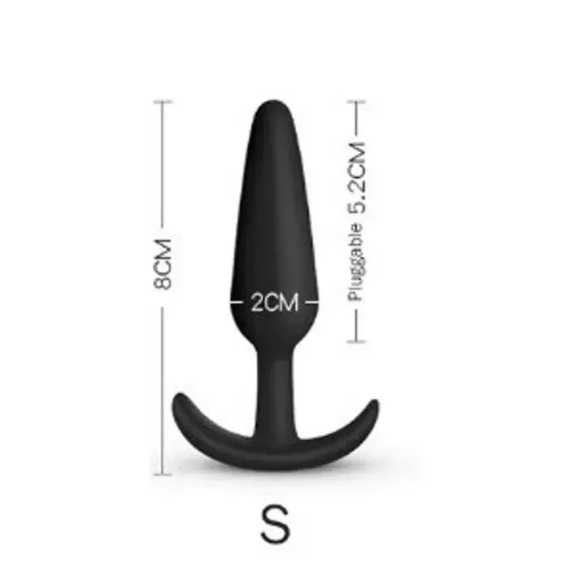 100% měkký silikon 3 velikosti Anální kolík Stimulátor anální zástrčky Masážní přístroj pro dospělé Sexuální hračka pro muže/ženy Unisex Gay Prostata Anální trenér