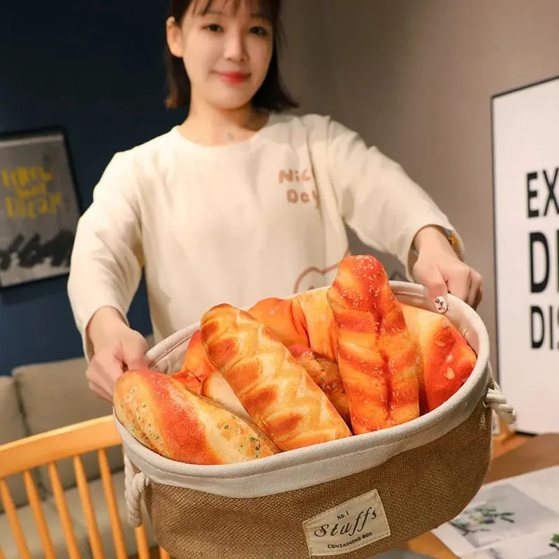 20/50cm Long Bread Pillow Stuffed Like Real Sesame S Cheese Denmark Toast Chopped Green Onion Sleeping Hug Support Leg Gift — image 8