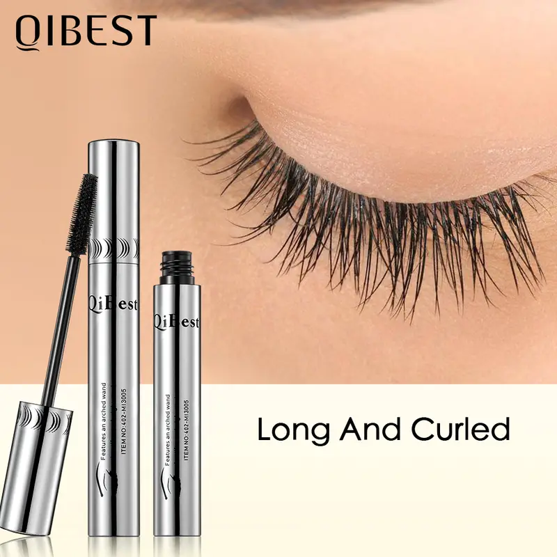 มาสคาร่ากันน้ำ Black Eye แต่งหน้า Rimmel 4D Eyelash เครื่องสำอาง Curling มาสคาร่าหนาขนตาผ้าไหมเส้นใยมาสคาร่า — image 1