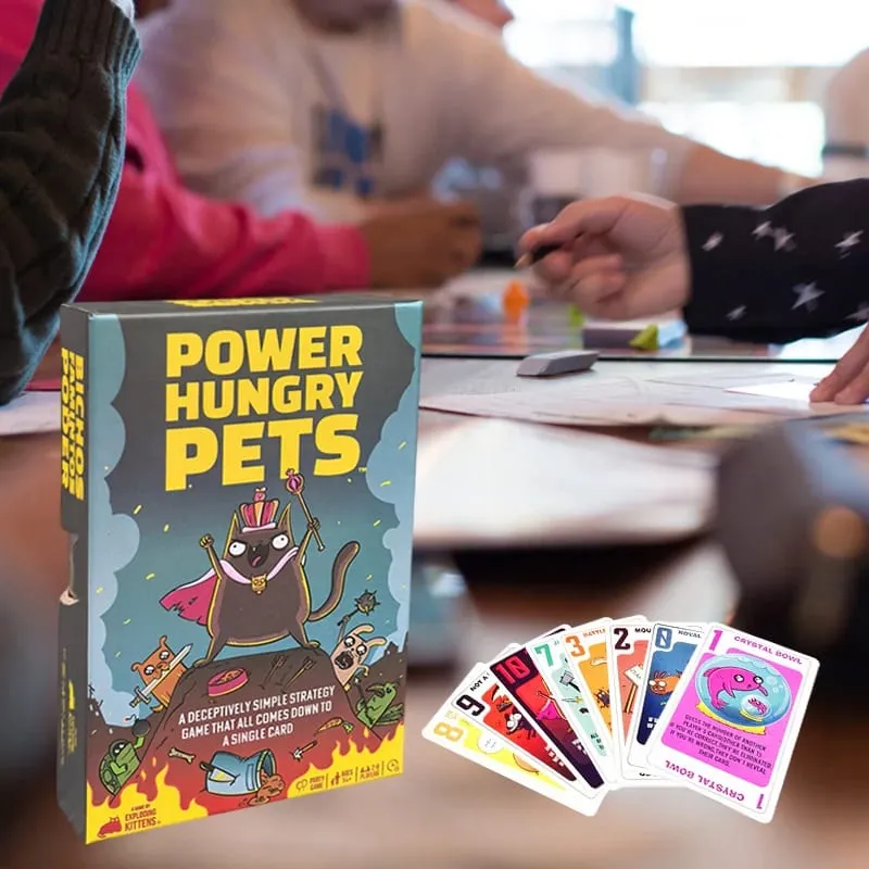 Family Gathering Power Hungry Pets Gioco di carte strategico Divertenti carte da gioco da tavolo — image 3