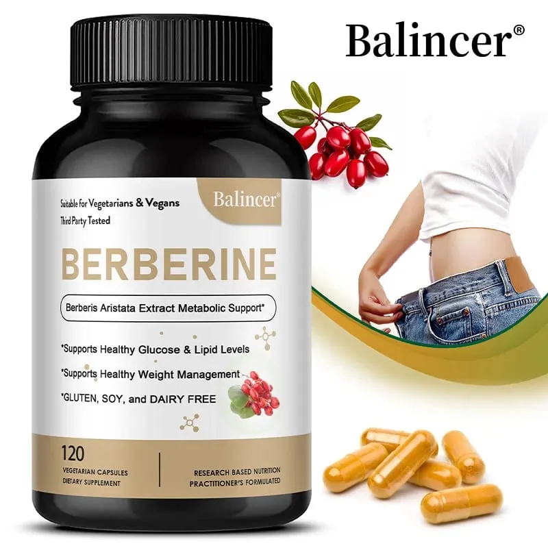 Berberine Capsules 500 Mg - Promotes Cardiovascular and Cholesterol Health Support Healthy Weight Management and Immune System — image 1