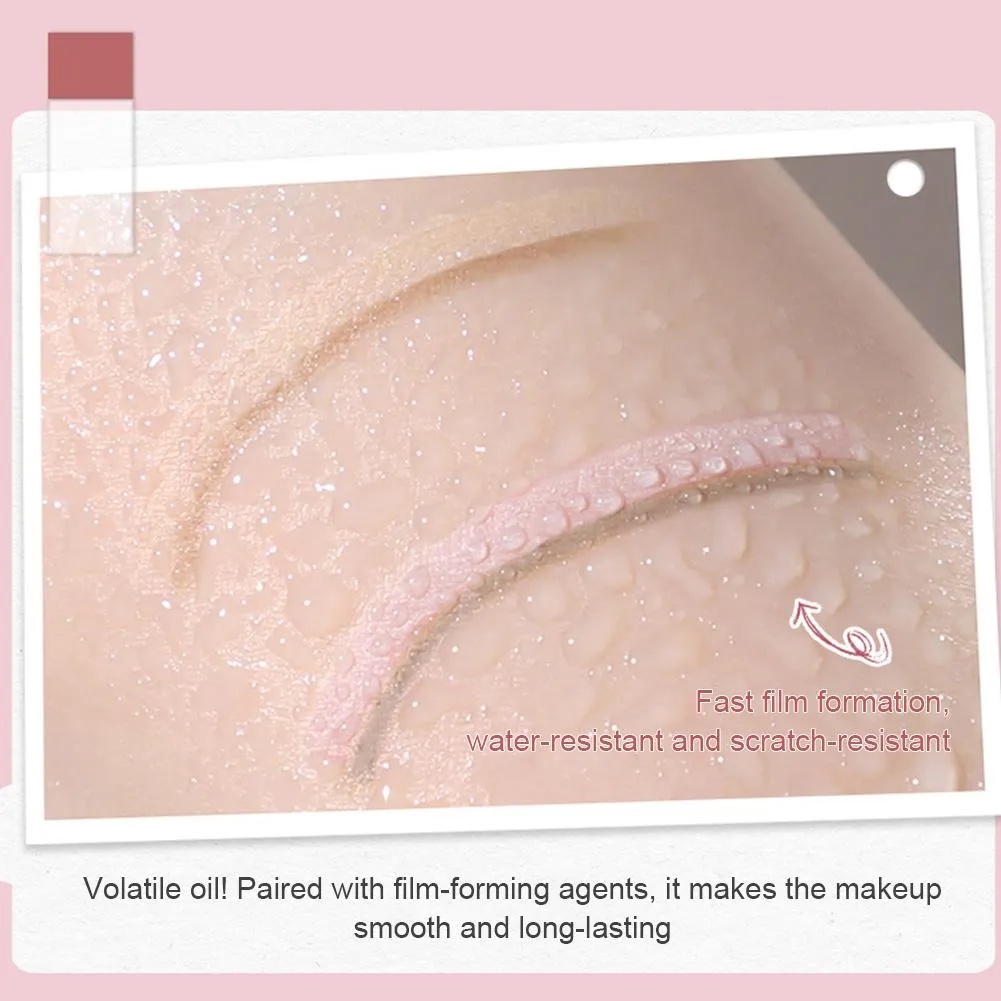 Dobbelthovedet Silkworm Eyeliner Pen Cremet Glat Blendbar Liggende Silkworm Blyant under øjet Highlight Contouring Pen med pensel — image 5