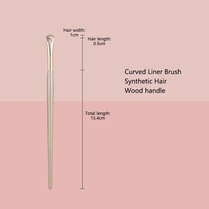 1 stk buet eyeliner make-up børster Precision eyeliner makeup børste Øjenlåg Aegyo Sal Skarp tynde små øjne kosmetiske værktøj — image 5