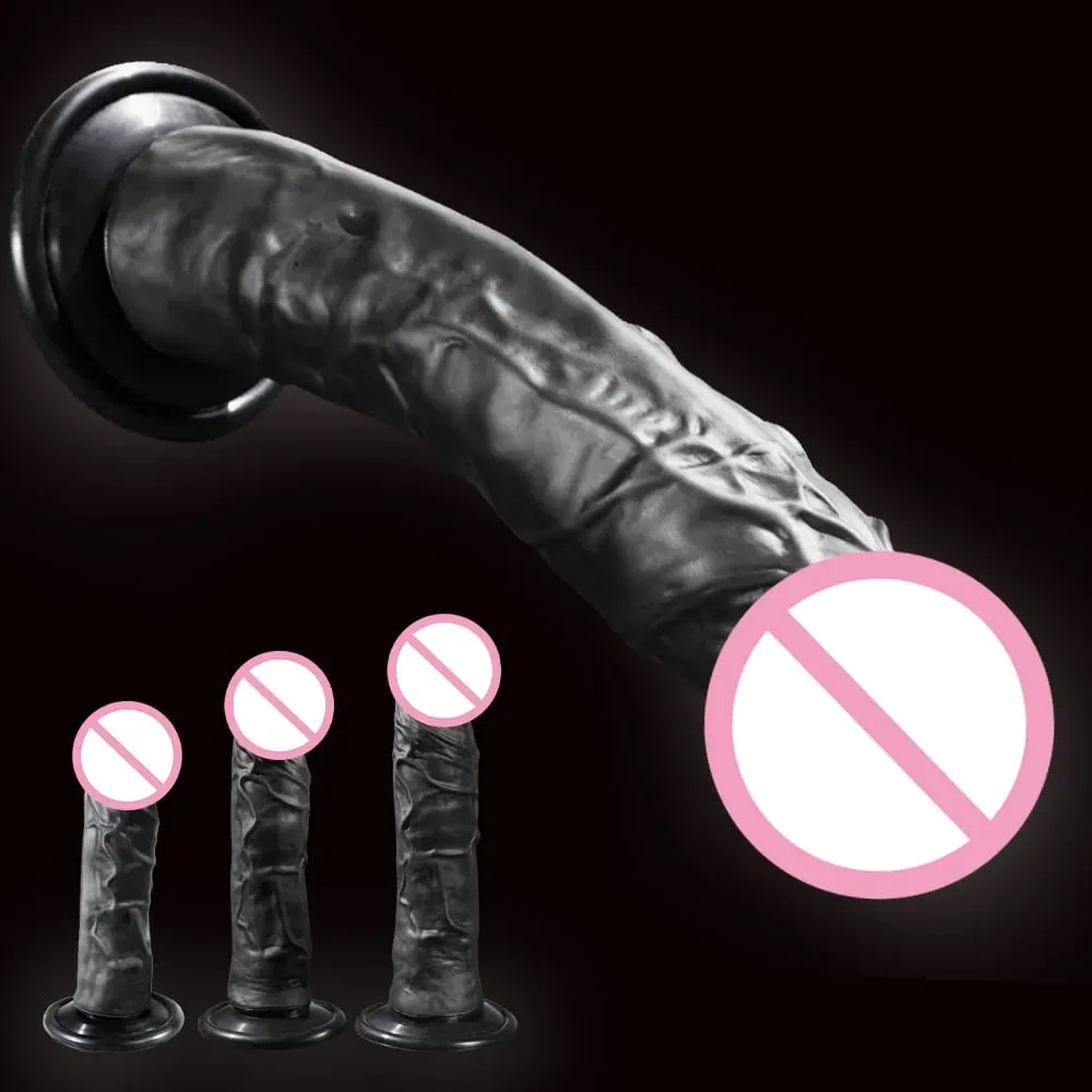 Gode réaliste pour femme en silicone pour débutant avec stimulation anale du point G avec ventouse forte pour jouet sexuel adulte masturbateur — image 1