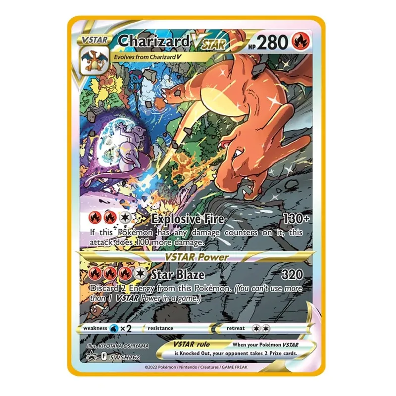 2026 ใหม่ Pokemon การ์ดโลหะ 10000 คะแนน Arceus Charizard Super Card Golden ภาษาอังกฤษ Mewtwo Vmax GX EX อะนิเมะคอลเลกชันการ์ดของขวัญ — image 29