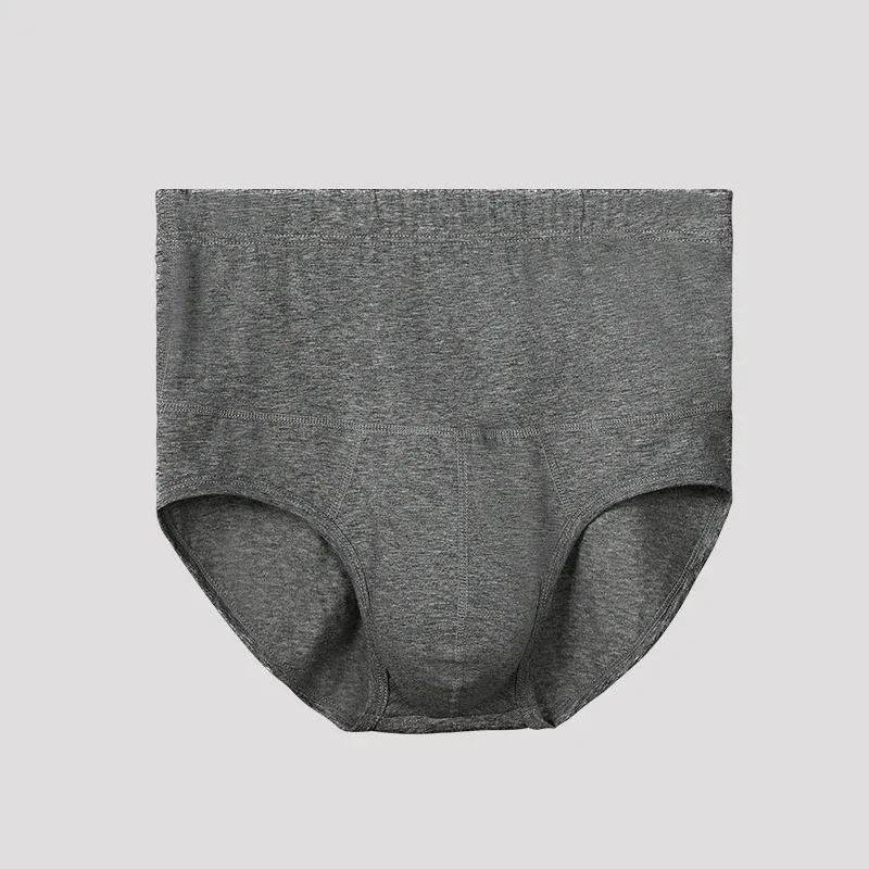 Caleçon en coton pour hommes, taille haute, amincissant, protège la taille, chaleur améliorée, caleçon court pour vêtements de sport en surpoids
